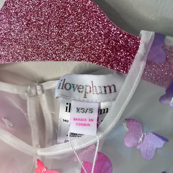 NWT iloveplum cutie coverup - butterfly size 1/2Y - Picture 4 of 6